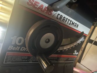 Sears Craftsman 10" Belt Drive Contractor Table Saw