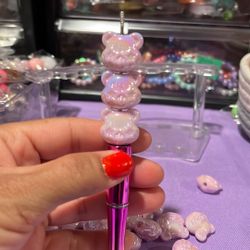 Bear With Star Glasses Charms For Pens 