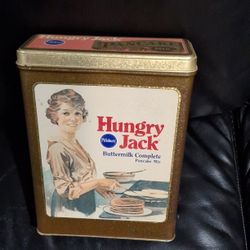 Vintage Pillsbury Hungry Jack Pancake Mix Tin
