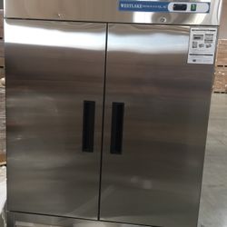 Double Doors Stainless Steel Commercial Refrigerator 
