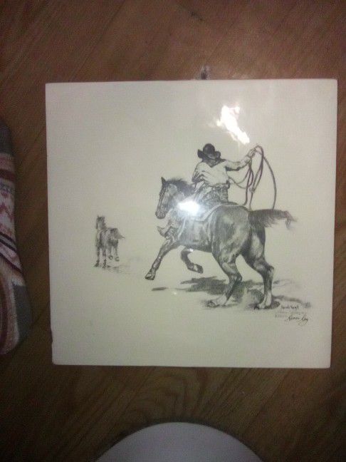 Drawing By Renee Ray "He Got Away" Sign'd Autograph Bought From Gallery