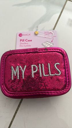 BNWT Pink Sequin Pill Case