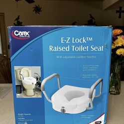 E-Z Lock Raised Toilet Seat
