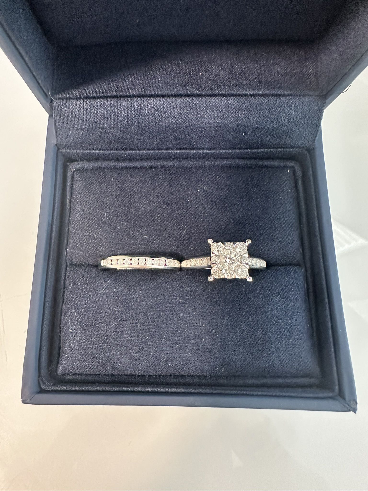 Stunning Round Brilliant Diamond Wedding Set – 1.10 CTW (14KT White Gold) 