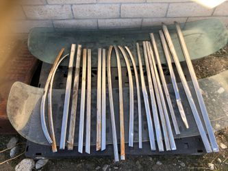 1953 & 1954 molding for car front fenders, doors and windshield molding $30 each