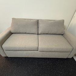 Gray Sofa / Couch / Loveseat (Unique Pull-Out Memory Foam Mattress) 