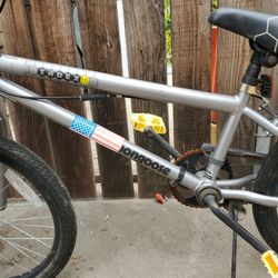 Mongoose Index 1.0 Gray BMX Bike With Training Wheel 