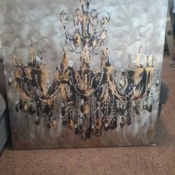 Large Chandelier Canvas