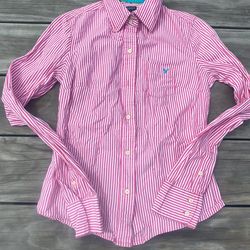 American eagle striped button up shirt.