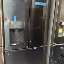 French Door Counter Depth GE PROFILE Black Stainless Steel 