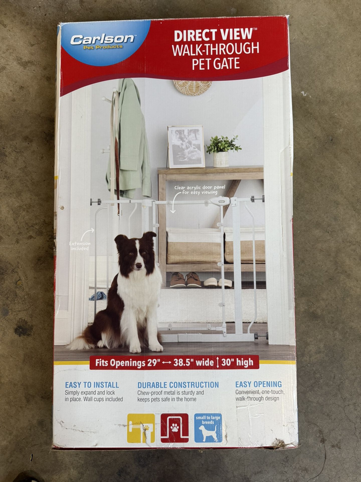 Pet Gate 29-38.5 Wide30 Hight
