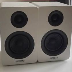 Sanyun SW208 3" Active Bluetooth 5.0 Bookshelf Speakers – 60W Carbon Fiber Speaker Unit - Built-In 24bit DAC Dynamic 3D Surround Sound 2.0 Computer PC