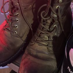 Works Boots And Work Reebok Tennis Shoes Still Towed