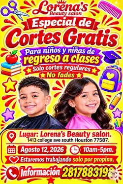 Corte Gratis de regreso a clases