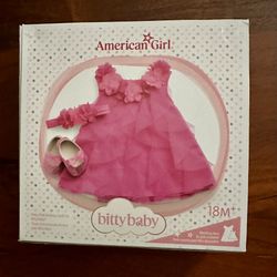 Party-Pink Birthday Outfit for Bitty Baby Doll NEW IN BOX