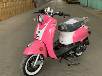 50cc Pink Magari Gas Scooter Moped 