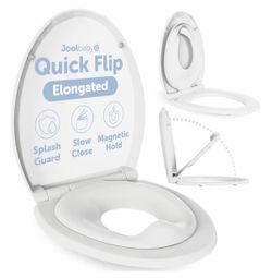 NEW!! Joolbaby Quick Flip Elongated Toilet Seat with Toddler Seat