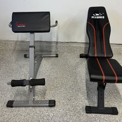 Adjustable weight Bench And Back Extension Chair Never Used 