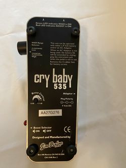 Dunlop CryBaby 535 Chrome for Sale in Corinth, TX - OfferUp