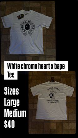 Bape x chrome heart tee