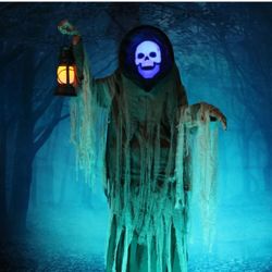 Brand New In Box Haunted Hill Farm 76" Motion-Activated Looming Phantom