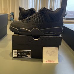 Air Jordan 4 Black Cat 2025 Sz 6.5Y DS
