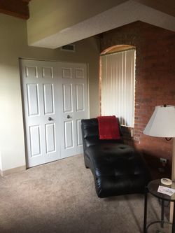 Faux Leather Lounger