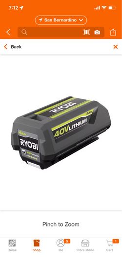 40V Lithium-Ion 4.0 Ah Battery