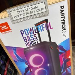Jbl PartyBox 310 Bluetooth Speaker New - Pay $5 today and pay the rest later -