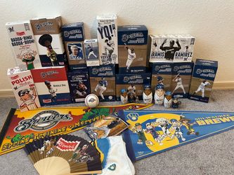 Brewers collectibles - 15 bobble heads and more