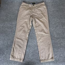 Banana Republic Kentfield Pant Mens 32x30 (Fits 31x28) Beige Cotton Casual Chino