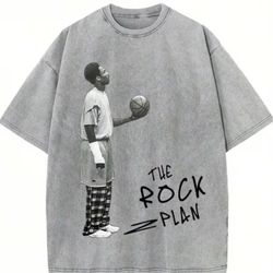 Kobe Bryant "The Rock Plan" T-Shirt / Color - Gray Urban Wash / Size - XXL (Read Description For Details & Meaning)