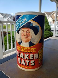 Vintage Quaker Old Fashioned Oatmeal Oatmeal