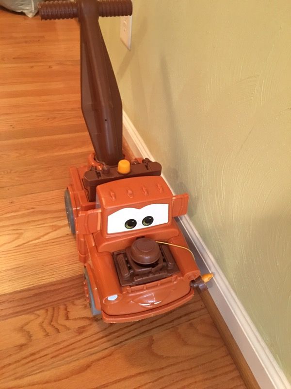 Pixar Disney Cars Tow Mater Push Bubble Blower Toy