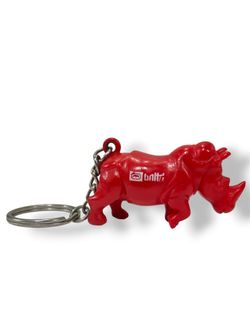 Vintage ECKO UNLTD Red Rhino Keychain Y2K Rare Streetwear Accessory Collectible
