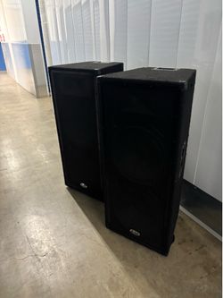 B-52 MX-1515 DJ Speakers A Pair Dual 15” 2-Way 600W Speakers