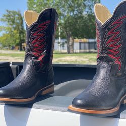 Mens Round Toe Boots