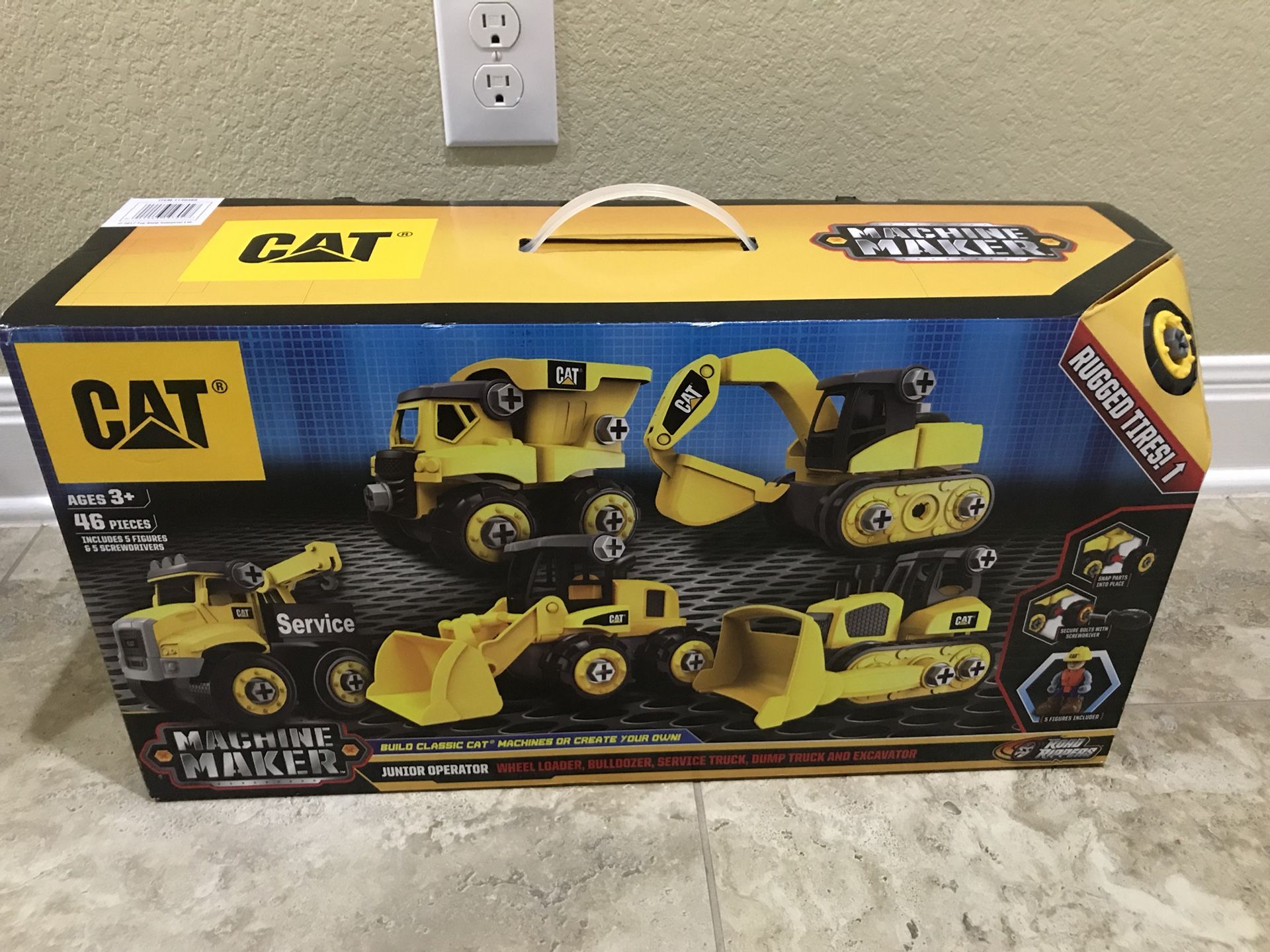 CAT machine maker junior operator building set (46 pieces for age 3+)