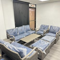 8pc Outdoor Patio Furniture Set 