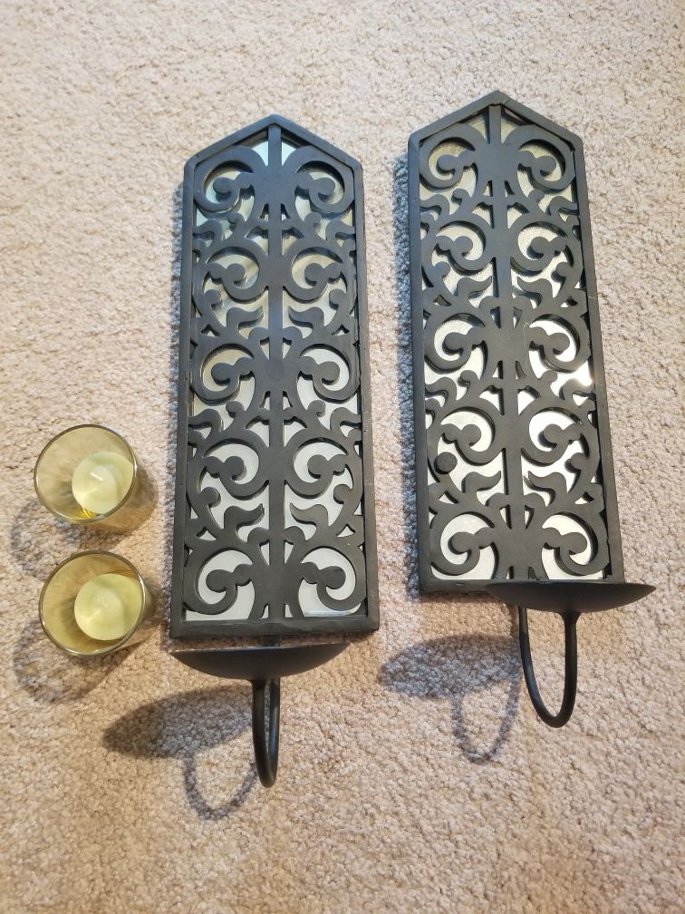Farmstyle hanging candle holders