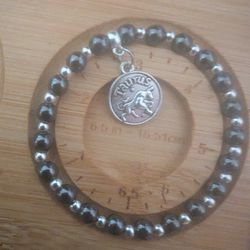 6mm Hematite Taurus Bracelet