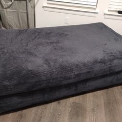 XL Blue Ottoman