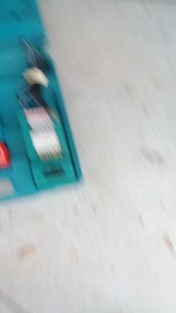 Makita drill battery and charger.