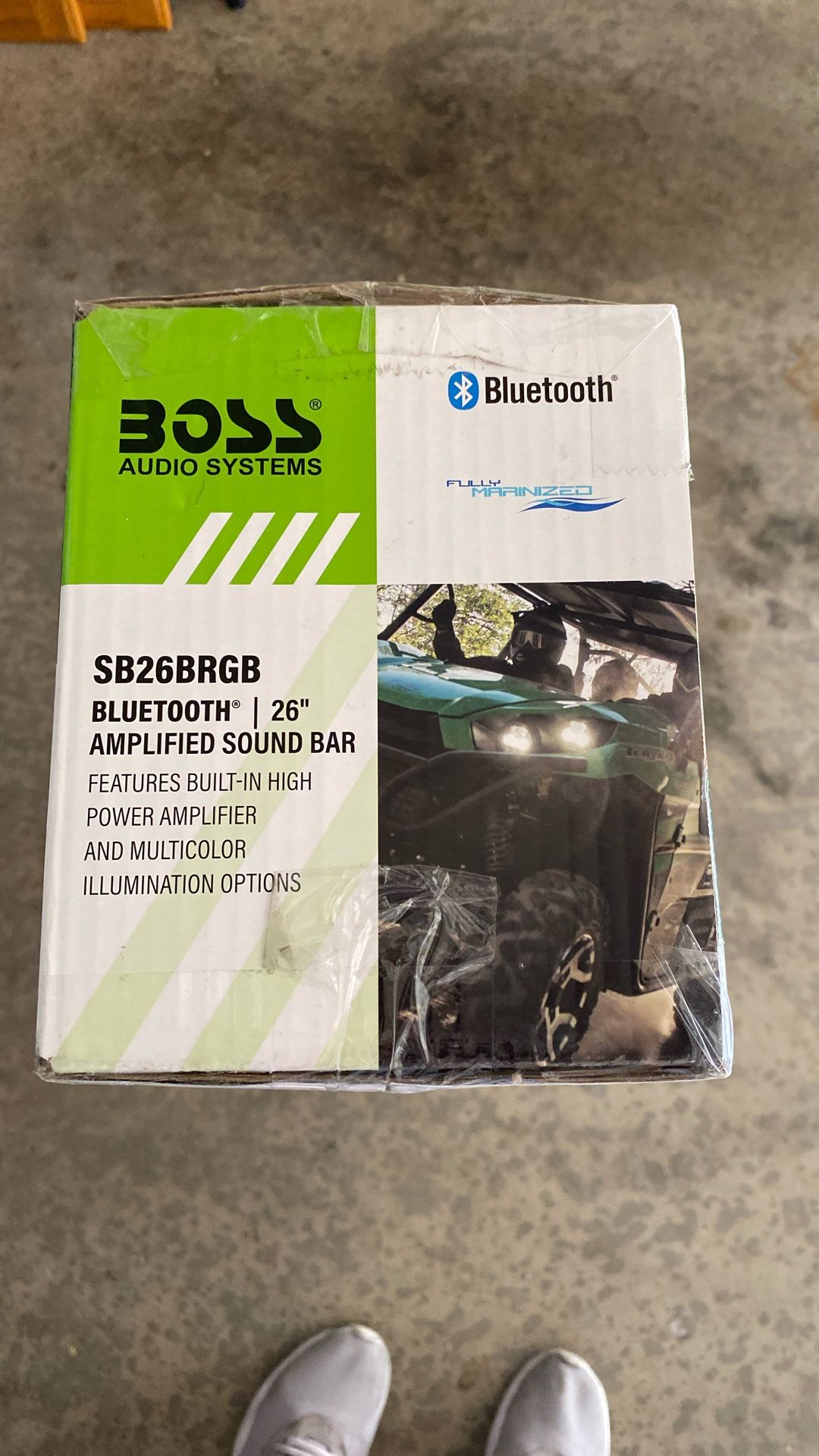 Boss Power Sports SB26BRGB Bluetooth 26” Built-In High Power Amplifier and Multicolor Illumination Options Sound Bar New