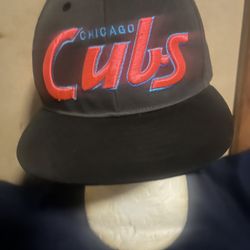 Chicago Cubs Embroidered Script Hat Cap MLB Blue One Size First All Pink Letters