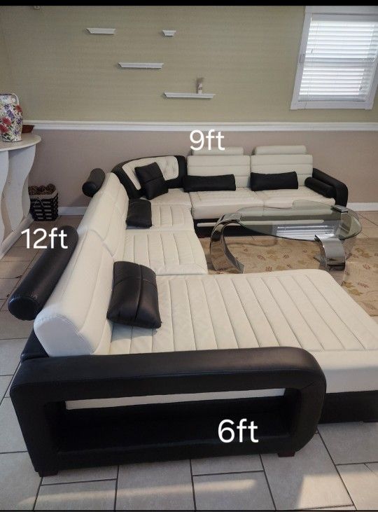 Couch with coffee table