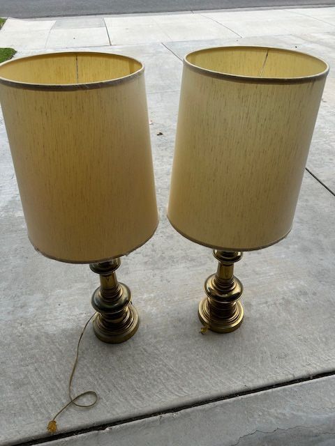 Vintage Brass Table Lamps