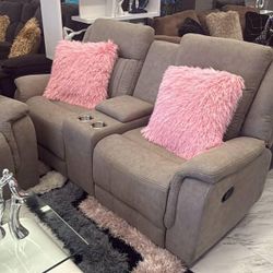 Vendo Juego De Sofá Y Loverseat Reclinable 