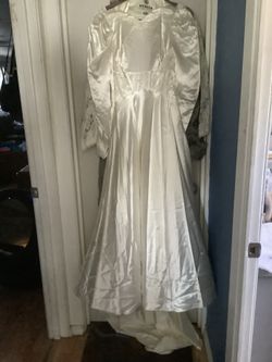 Vintage Silk Wedding Dress 