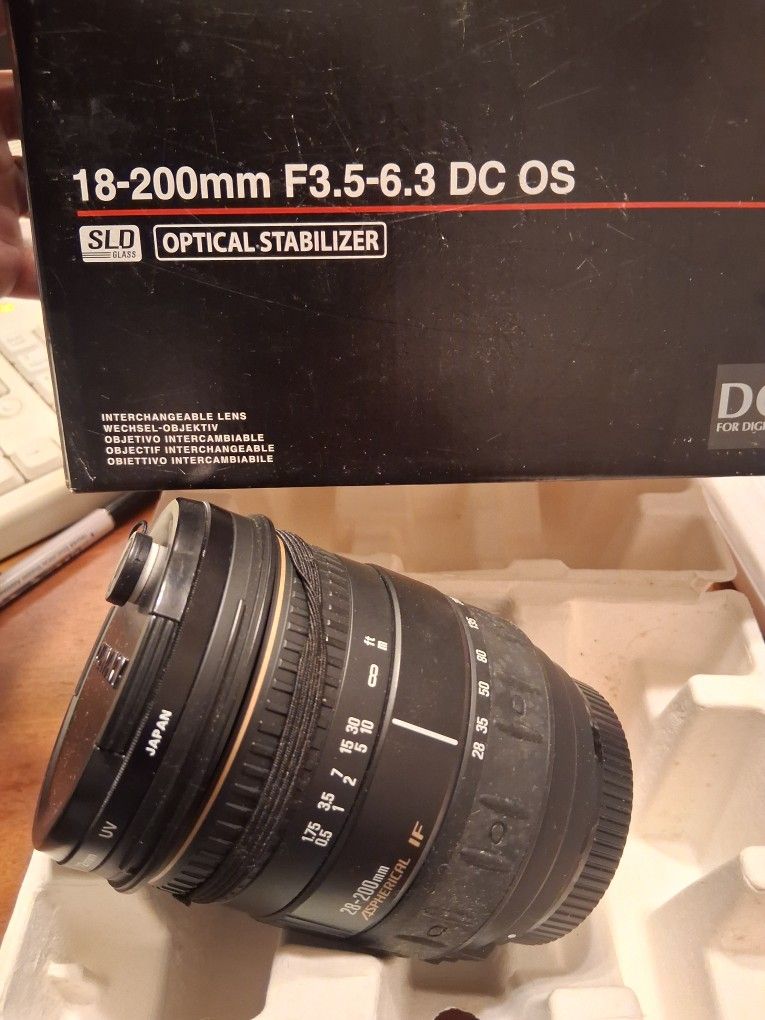 Sigma 18 200mm F3.5 6.3 DC OS Lens